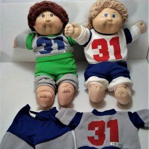 2 Cabbage Patch Dolls w/ Extra Outfit----No Boxes